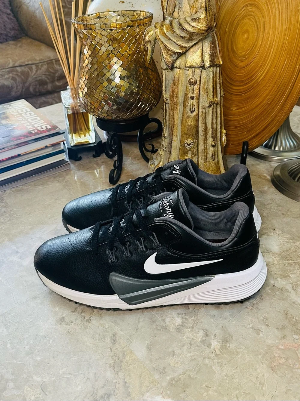 Nike Victory Pro 4 Wide Fit Black Grey Golf Shoes Men’s Size 12 HM9220-001